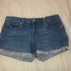 Blue jean shorts